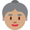 Old Woman - Medium emoji on Twitter